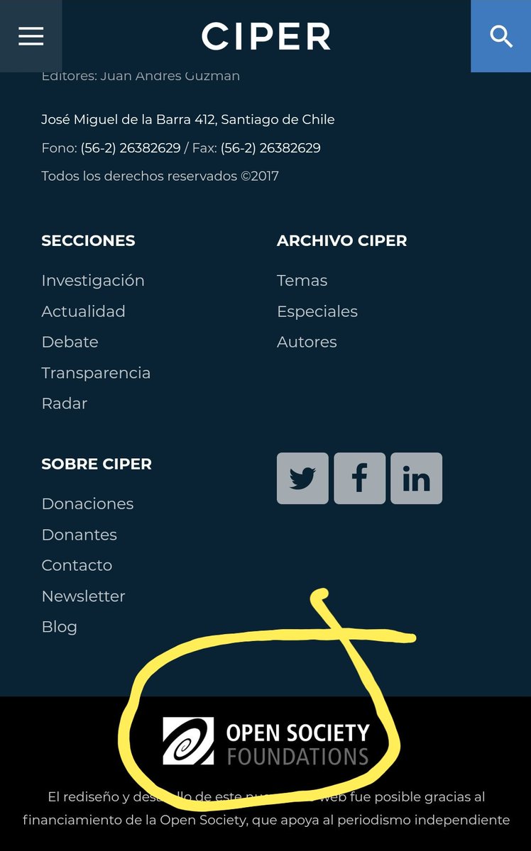 chaoduopolio's tweet photo. @PiensaPrensa @Fdapinilla @LaRoja @nmonckeberg Oye @PiensaPrensa a ti que te gusta el periodismo real, que opinas de que #Ciper es financiado por George Soros y la CIA?? Se moja el potito?
https://t.co/UDklcbhRxF https://t.co/NRqY3rEarS