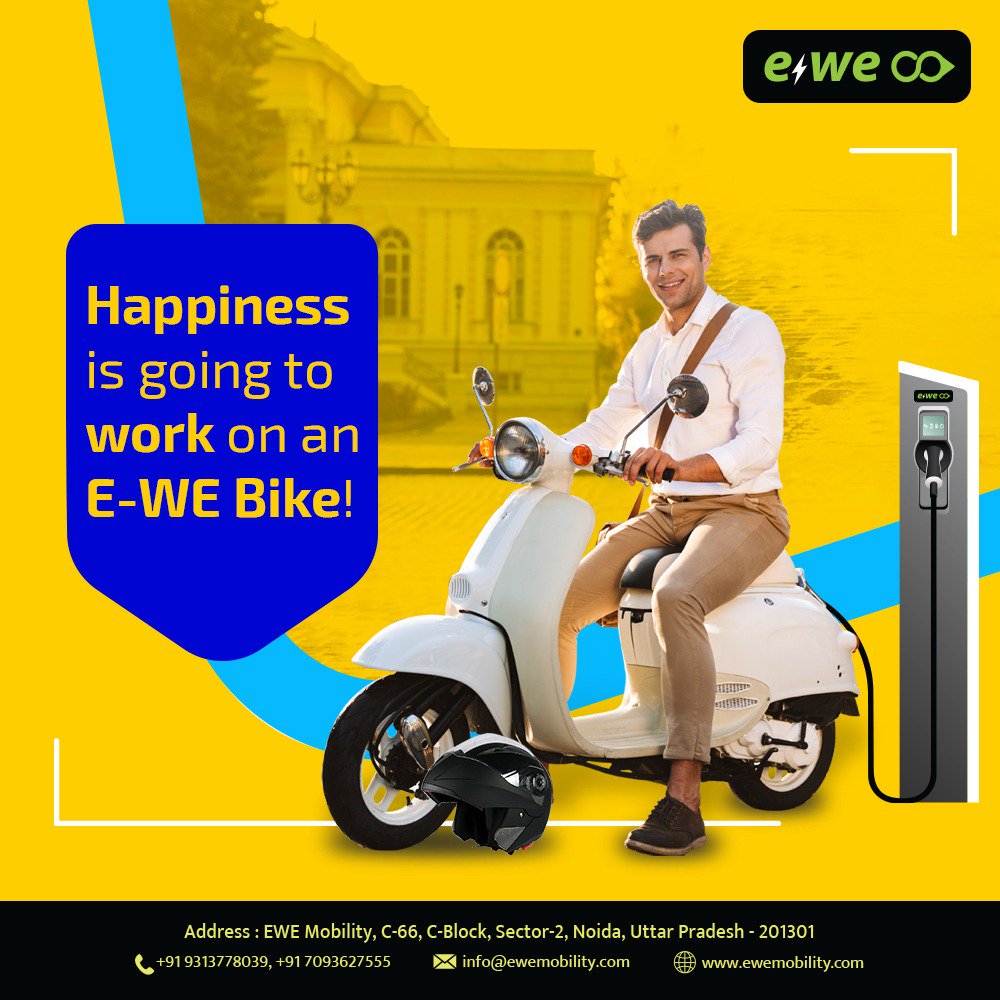 EweMobility's tweet photo. Rent an #EWE electric scooter &amp; you don't have to worry about vehicle cost, registration, maintenance &amp; insurance costs. Ride carefree &amp; #saveenvironment by renting #EWEelectricBike.#Bikerentals start from Rs.99*/day
Call 9313778039/7093627555 /visit us at https://t.co/azgm6aimMB https://t.co/Gpup1BPeHQ