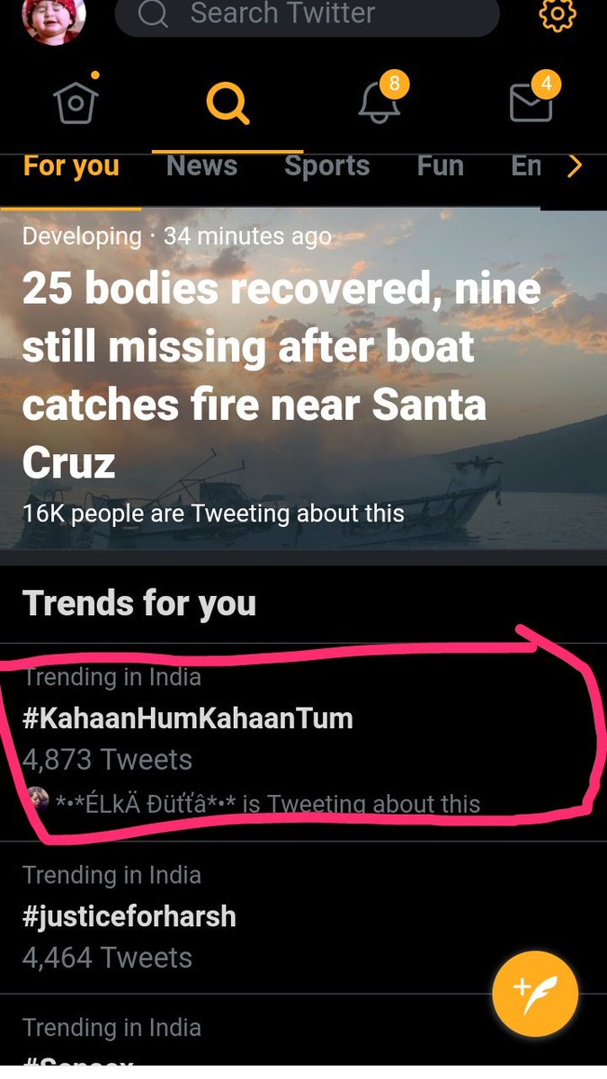 MyselfMaAali's tweet photo. Yahooooo
Good morning Everyone
it Trending
yess #KHKT is Trending
#KahaanHumKahaanTum in INDIA
@ms_dipika
#Dipikakakar
#Dipatars
@karanvgrover22 https://t.co/hAU60x4Fm7