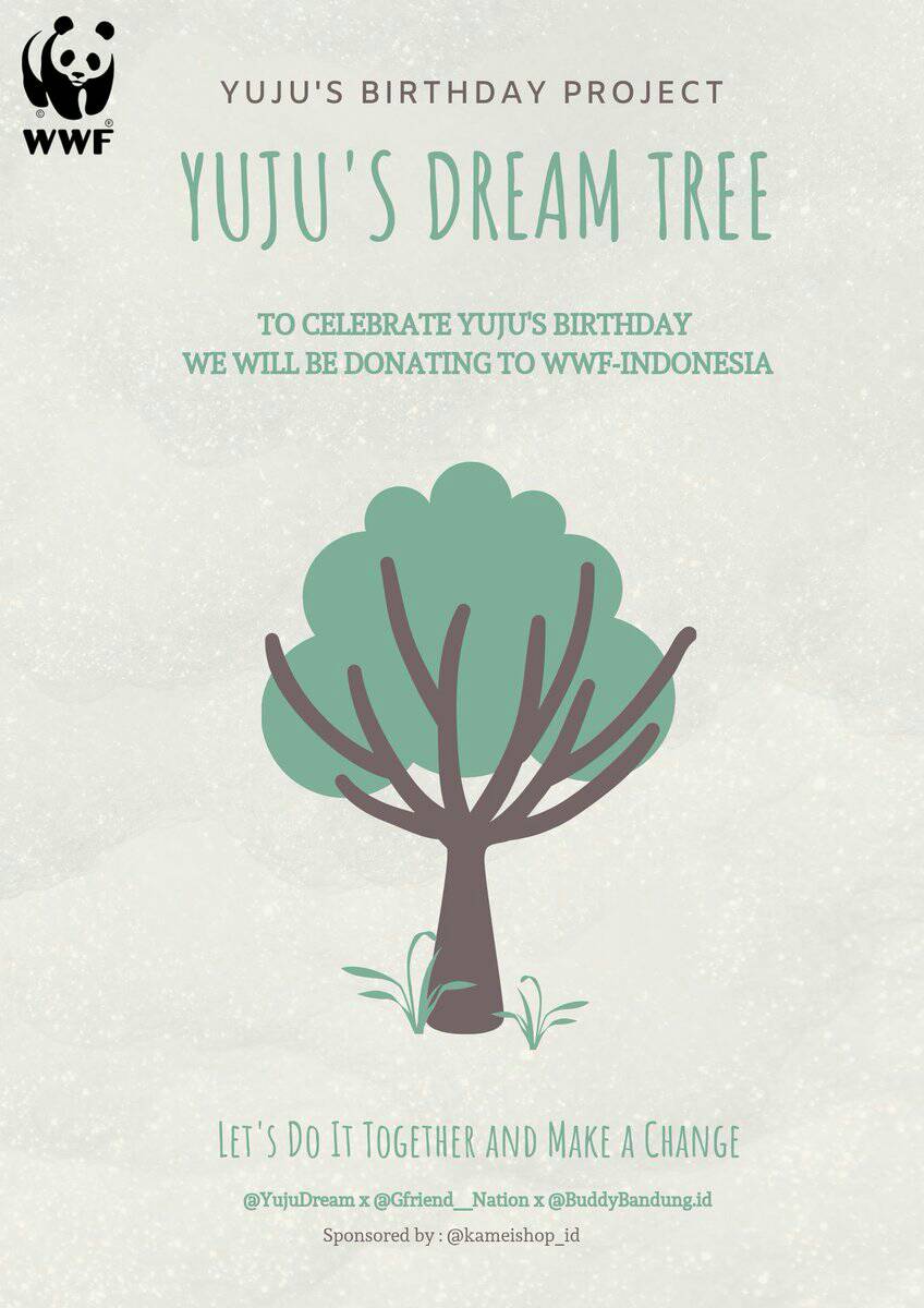 Let's GOOOO  @buddybandungID @YujuDream @GFRDofficial @WWF_ID 
_
#YujuDreamTree #YujuBdayProject #BuddyIndonesia #BuddyBandung #ChoiYuna #wwfindonesia