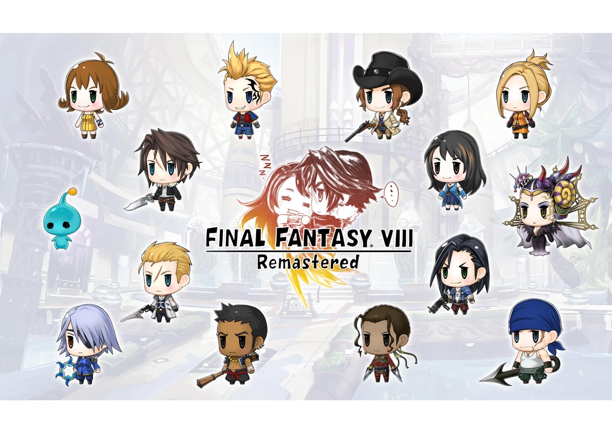 Final Fantasy公式 かわいいイラストが届いたクポ ワールド オブff などのデザイナー泉沢康久さんからお祝いもらったクポ ロゴがかわいいクポ ヽ W 人 W ノ Ff8 Woff