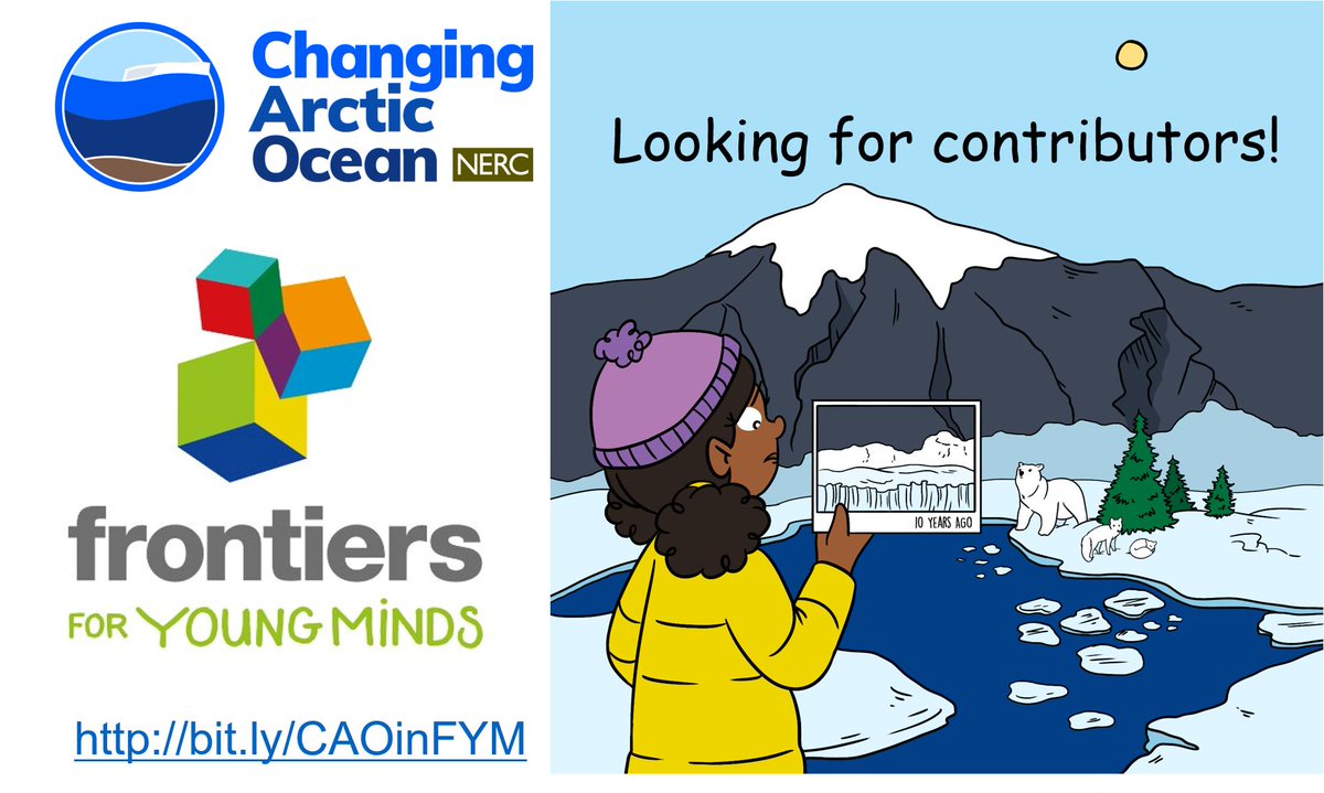 NERC_CAO's tweet image. Are you passionate about #Arctic science? The next generation need to hear about it!

Consider writing a short paper for “Changing Arctic Ocean” research topic in @FrontYoungMinds - a journal edited by kids for kids.

We are looking for contributors here bit.ly/CAOinFYM