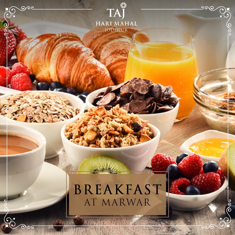 TajHariMahal's tweet image. Visit Marwar which is open for non residents as well to relish the most lavish breakfast spread to begin your day on a happy note.

#TajHariMahal #BlueCity #BreakfastSpread #Mornings #HariMahal #JodhpurBlogger #Jodhpurfoodie #JodhpurCity  #Jodhpuri #TajHotels #Marwar #Jodhpur