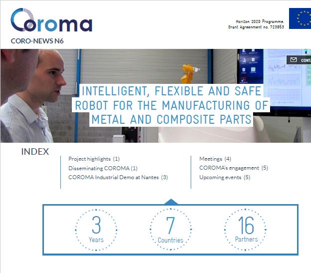 coromaproject's tweet photo. #CORO-NEWS6 is published.  A newsletter which informs you regularly about developments in our research work in the fiel of #Robotics, #advancedproduction, and #ArtificialIntelligence in #Manufacturing, It is now available in the web. https://t.co/bZ4E7i9rIh https://t.co/wZEs7yoEz0