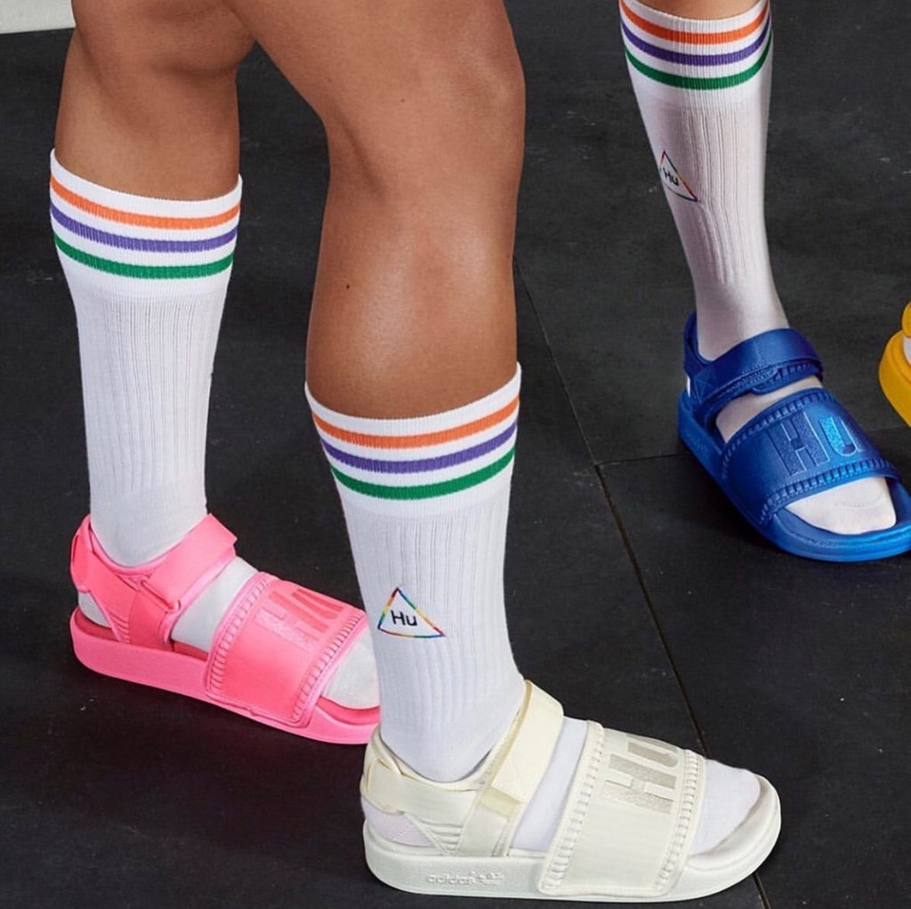 adidas human race sandals