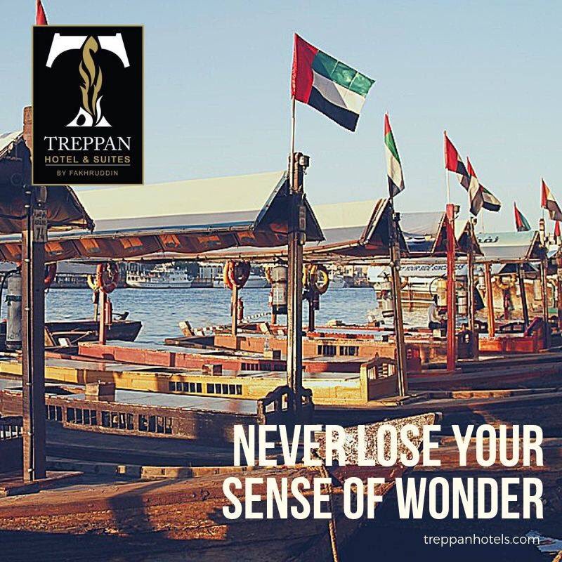 Have you ever tried a ride on the abra? It's one of the best experiences you can have in Dubai and it only costs a dirham! #treppanhotel #travel #Dubai #TuesdayThoughts