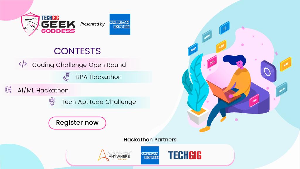 ETTechGig's tweet photo. India's Biggest 'Only for Women' Coding Competition commences. Register here https://t.co/5miNJP2anG
#TechGigGeekGoddess #TG3 #GirlcanCode #TechGig #AI #ML #RPA #hackathon #WomeninIT #developer #coders #programmer #DiversityinIT #GenderDiversity #softwaredeveloper #OnlyonTechGig https://t.co/So3hiLBgnY
