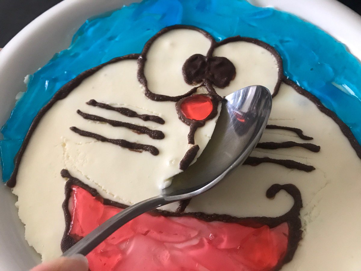 Punitv Punigames Punicooking 今日はドラえもんの誕生日なのだ まだ 生まれてないけど 笑 という訳でチーズケーキ作った クールンをベースとして使って 摘みたてブルーベリーを引きつめて 色をつけました W ゞ ハッピーバースデー