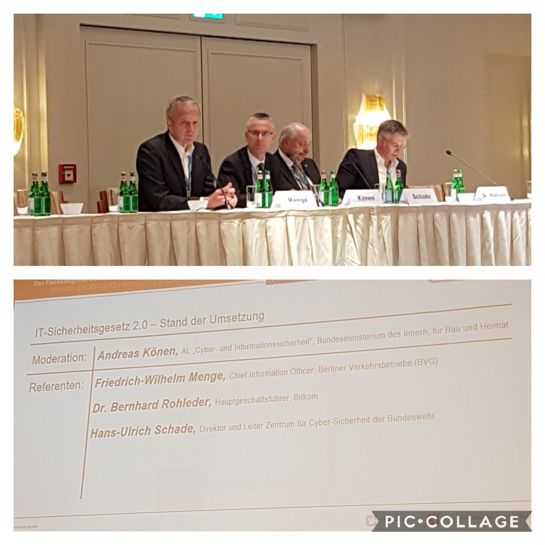 #pits2019 Podiumsdiskussion zum Thema IT- Sicherheitsgesetz 2.0 - Beitrag von Dr. #Rohleder Hauptgeschäftsführer der <a href="/Bitkom/">Bitkom</a> - IT-Sicherheit sollte künftig auch Bestandteil von "nicht IT Studiengängen" wie z.B. BWL werden - Moderation AL Andreas #Könen <a href="/BMI_Bund/">Bundesministerium des Innern</a> <a href="/BehoerdenNews/">Behörden Spiegel</a>