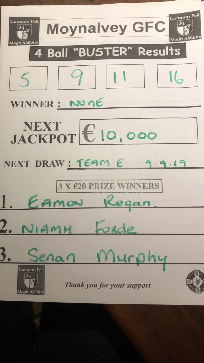 last night's cross lotto numbers