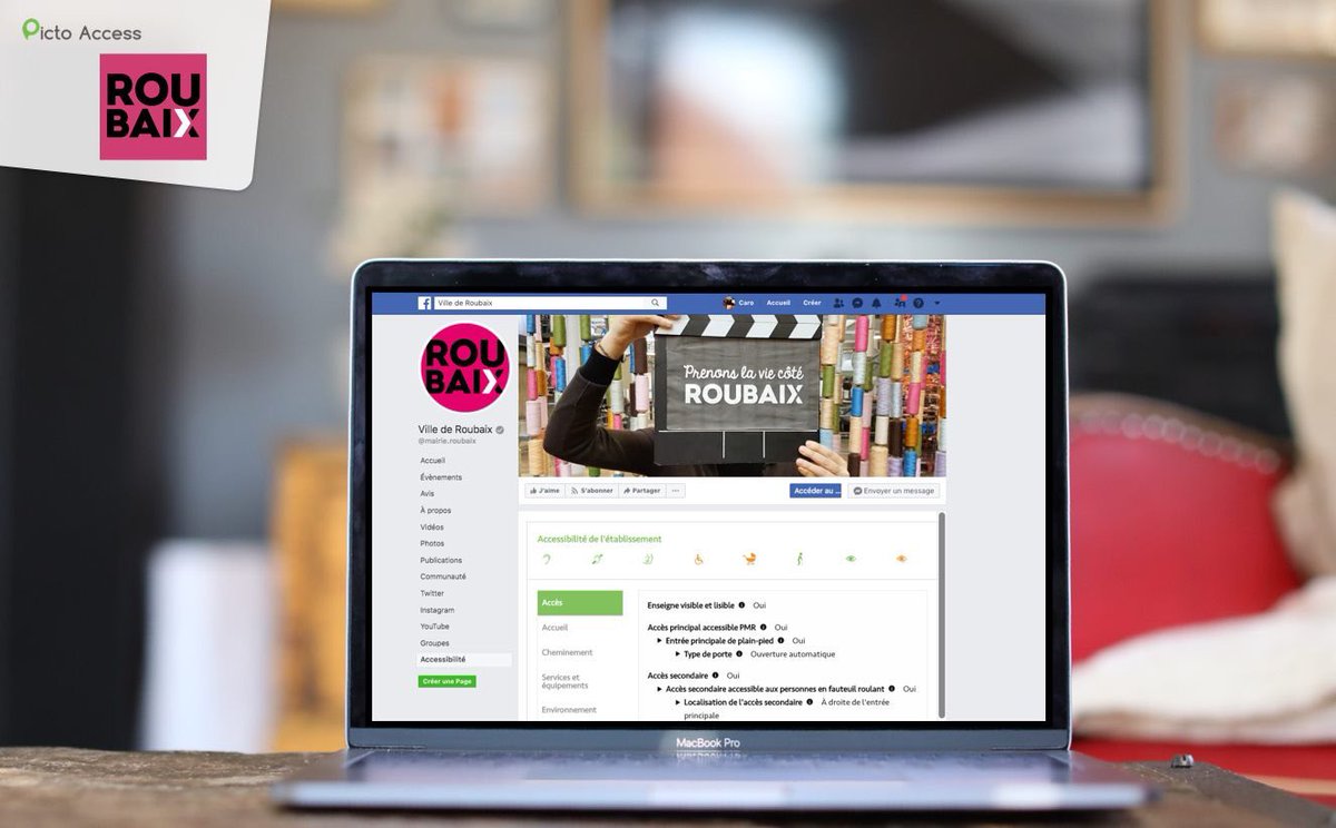 PictoAccess's tweet image. Le saviez-vous ? La ville de @roubaix valorise et communique sur son #accessibilité directement sur leur page @facebook ou via les outils @PictoAccess 😉
#inclusion
