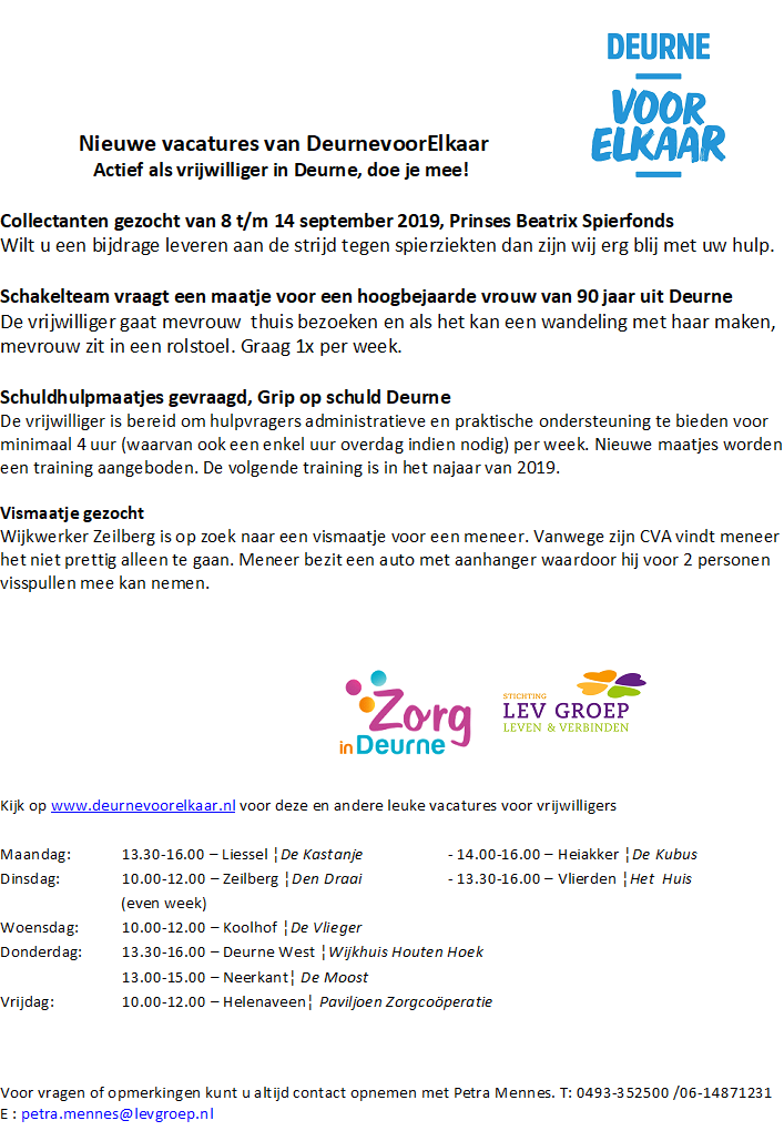 Deurnevoorelk's tweet photo. Op zoek naar een leuke vrijwilligers klus. Kijk ook op Deurnevoorelkaar. https://t.co/CqBj8hpc11