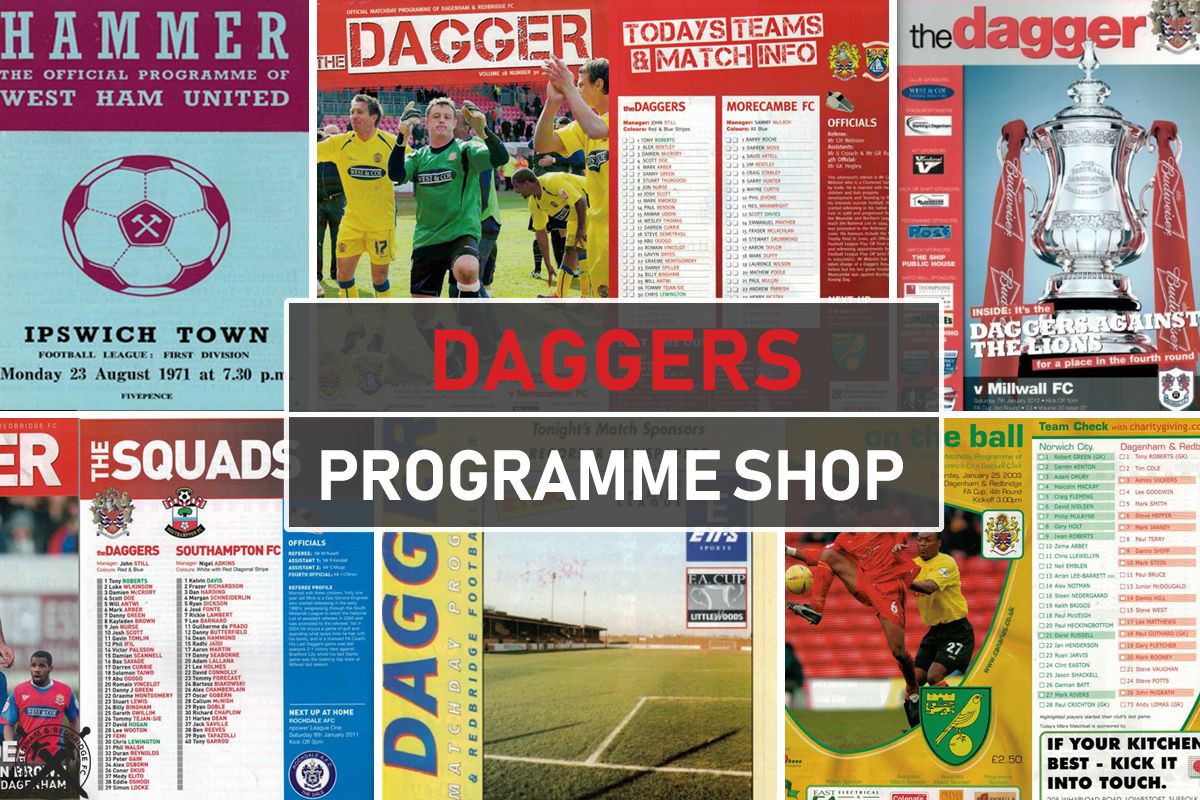 ? Daggers Programme Shop Open For Bromley Game The Daggers Programme