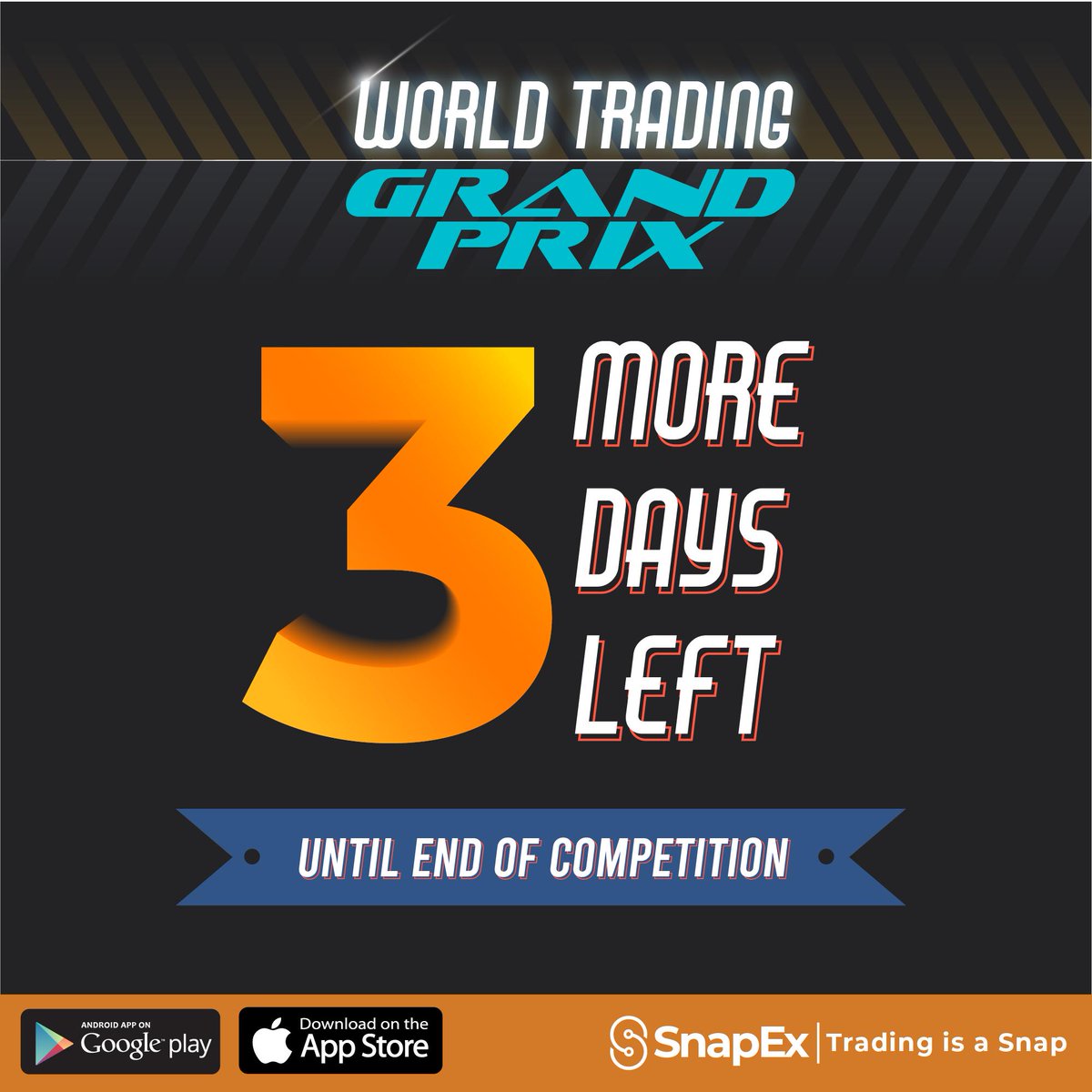 snapexofficial's tweet image. T-3 days until the closing of the WTGP Real Tournament! It&apos;s about time to rev things up and secure your spot on the winners podium. #snapex #contracttrading #leveragetrading #cryptocurrency #bitcoin #blockchain
