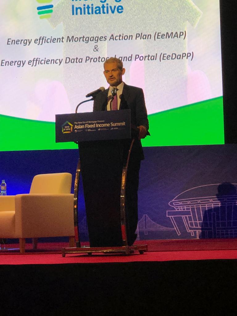 EEMActionPlan's tweet photo. Latest from South Korea🇰🇷! @Luca_Bertalot is in #Busan at the 6th #AFIS and #ASMMA Annual Meeting presenting the Energy Efficient Mortgages Initiative (@EEMActionPlan) with a view to securing #global implementation of #energyefficientmortgages ☘️🍀 https://t.co/nDyioUjkN3