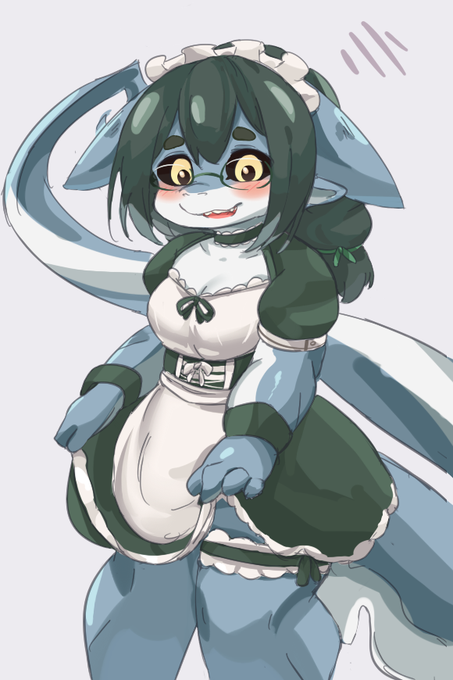 委員長メイド服 rkgk
#ケモノギガ 