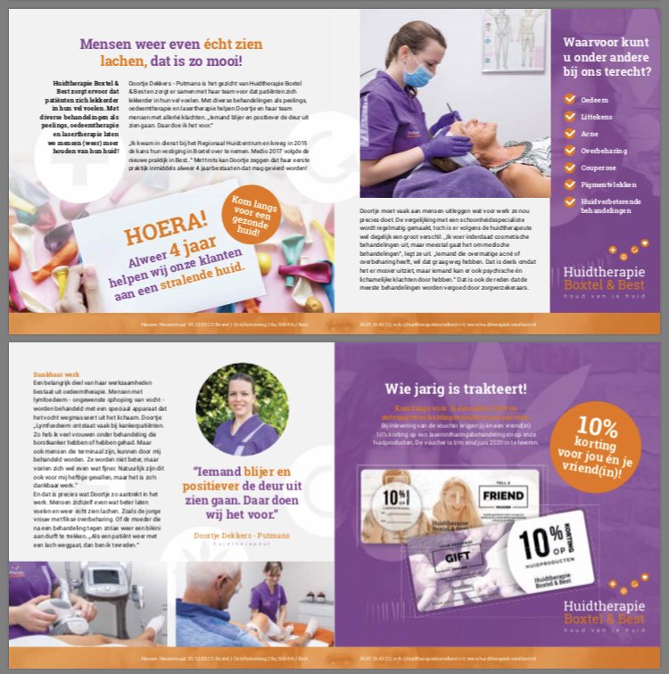 Op 1 september bestond de praktijk alweer 4 jaar, dat moet gevierd worden!

Wie gun jij een gezonde huid?

Maak een afspraak voor 31 december 2019 en krijgt 2 kortingsvouchers. De vouchers zijn in te leveren t/m 30 juni 2020.

#huidtherapie #boxtel #best #jarig #cadeau #vouchers