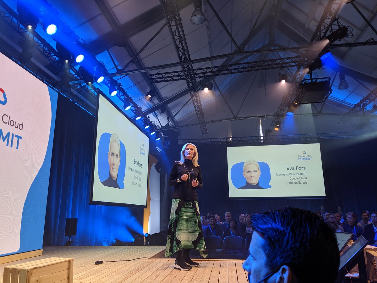Eva kicks off the Cloud Summit! What a force. Thank you to our amazing partners and customers for joining us! #googlecloud #googlecloudnord