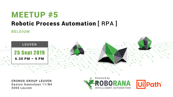 It's time to get ready for our 4th #RPA meetup <a href="/CronosLeuven/">CronosLeuven</a>. 🎉 We promise a great evening with interesting stories from excellent speakers: Arif Khan, Customer Success Manager at <a href="/UiPath/">UiPath</a> and Jurgen Claes, Manager Business Transition at <a href="/AcertaNL/">Acerta</a>. 🐸 buff.ly/2ZxlEyu.