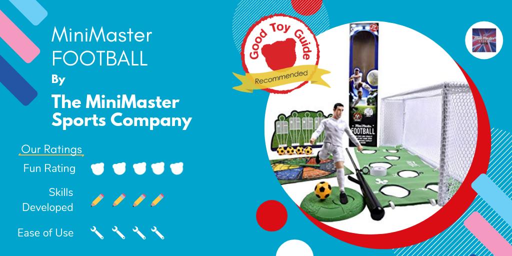 GoodToyGuide's tweet image. The MiniMaster Football set from @MiniMasterSport combines skill, tactics and luck to re-create the drama and excitement of “the beautiful game” at a 1:8 scale.

Read the Review: buff.ly/2NNq7uC

#GoodToys #ToyReview #BalancingPlay
