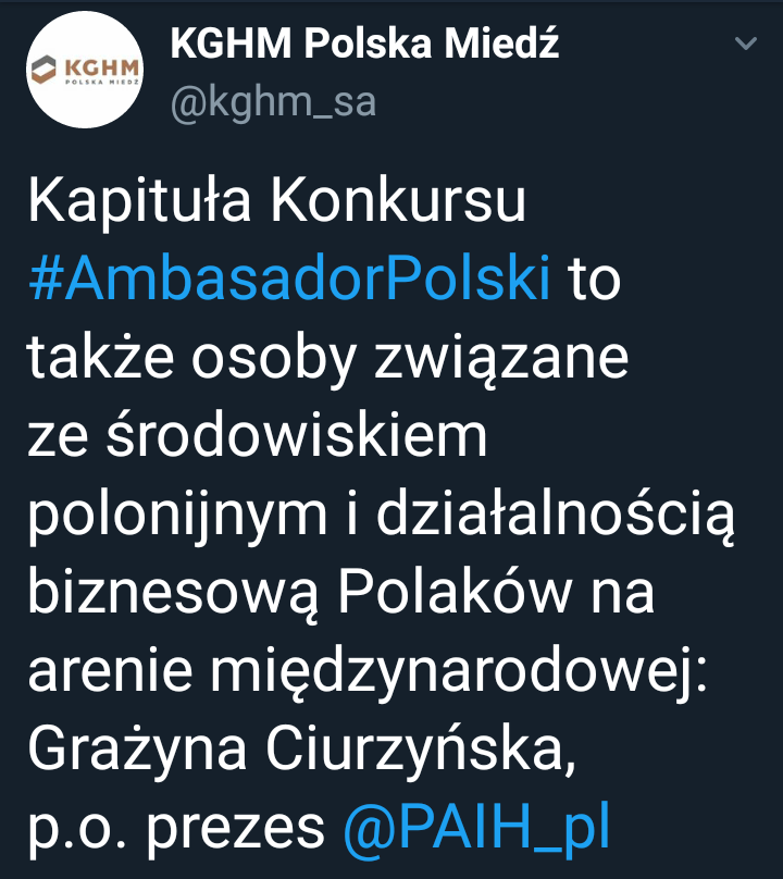 7Jarek's tweet photo. Tweet został przez @kghm_sa usunięty.
Załączam screeny.
#Lubaczewski @kghm_sa #AmbasadorPolski https://t.co/dp7TzSCVxr