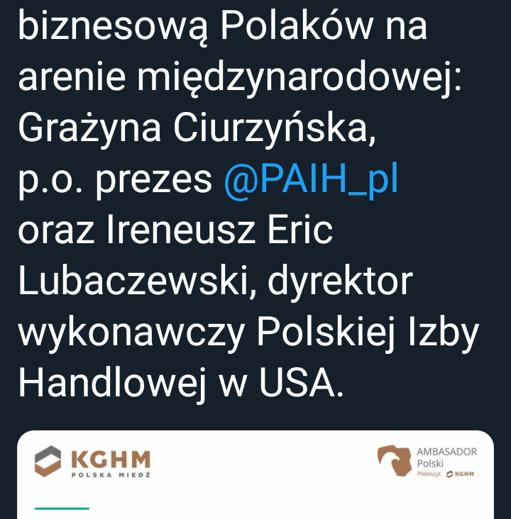 7Jarek's tweet photo. Tweet został przez @kghm_sa usunięty.
Załączam screeny.
#Lubaczewski @kghm_sa #AmbasadorPolski https://t.co/dp7TzSCVxr