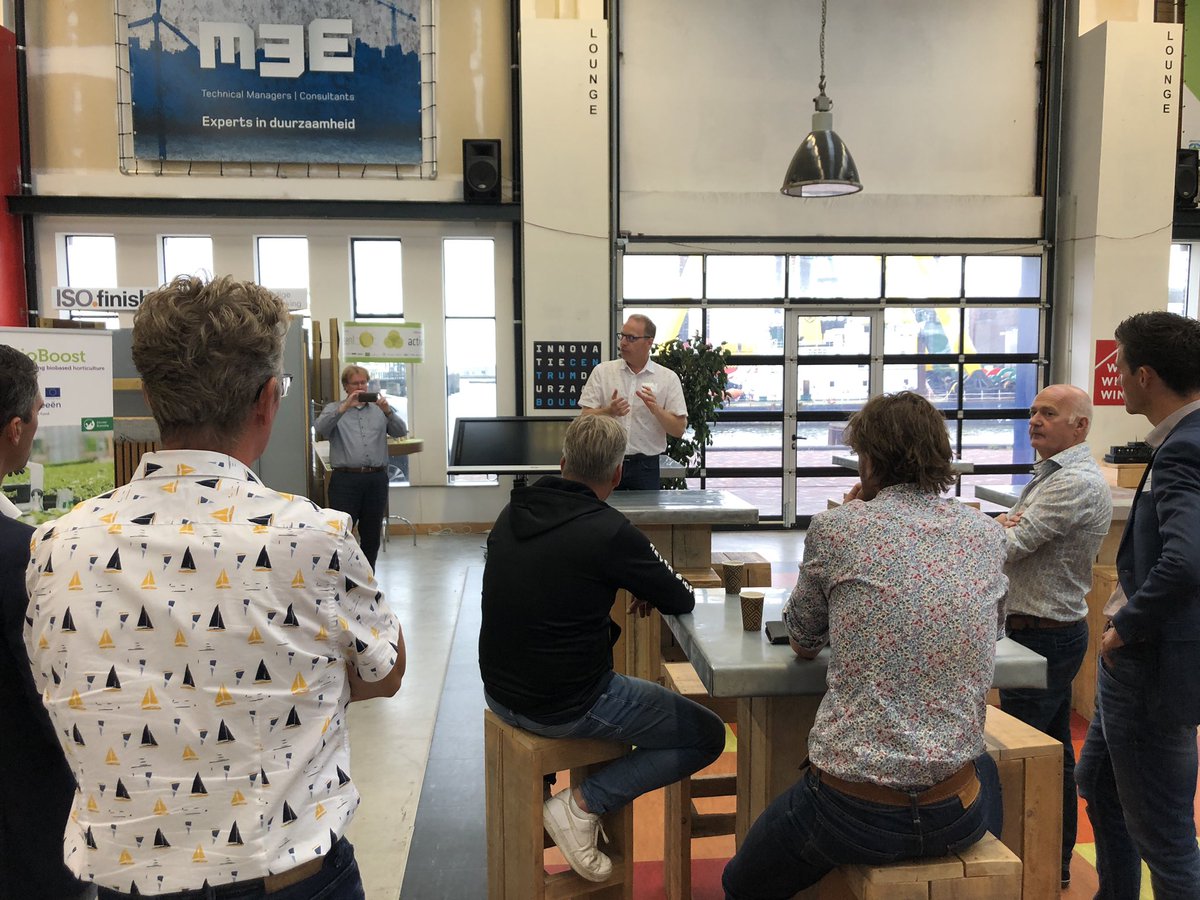 Vandaag de fysieke aftrap van de Week van De week van tuinbouwreststromen en biobased bouwmaterialen: een excursie bij <a href="/icdubocentrum/">ICDuBo</a> in Rotterdam. Willem Kemmers van @BioBasedGrnport trapt af.