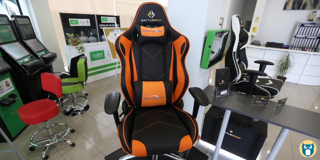 ¿Aún no has probado nuestras #sillasgaming <a href="/BattleseatG/">Battleseat Gaming</a>
? El complemento imprescindible para cuidar la espalda mientras jugamos 🎮🎮.

Con todo el confort necesario para que podamos estar frente a la consola y PC, sin cansarnos.

 ▶️ bit.ly/2Jy3O8q

#gamers #Servitronic
