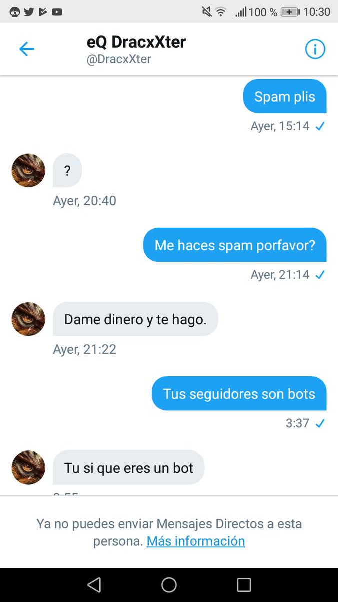 sayzzfn's tweet photo. Le llegó a decir que blars United era un equipo con jugadores y seguidores bots y me reporta tu🤨

@Miguel23pereez @DracxXter
Salu2 https://t.co/4JaHzIdQim