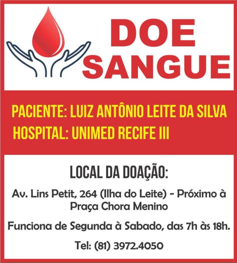 felipeniceas's tweet image. Doação de Sangue em Recife/PE. #doesanguedoevida #soudoador #acorrentedobem 💉❤