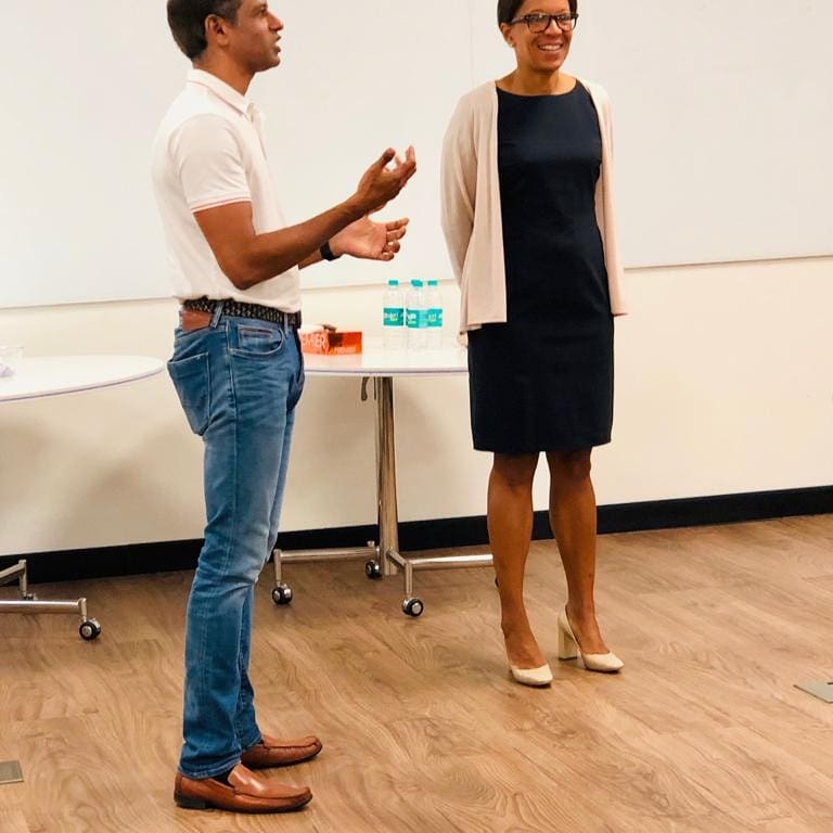 Super delighted to have @janinakugel visit us in Bengaluru.  Inspiring conversations....