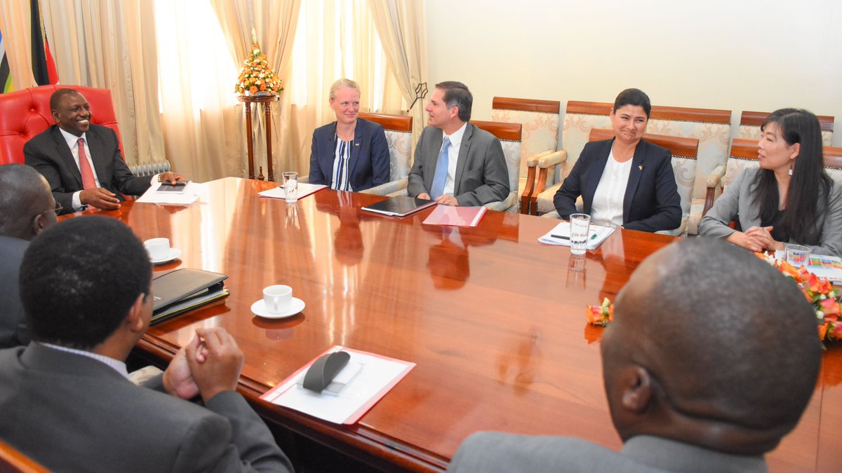 WilliamsRuto's tweet image. Held consultation with the Development Partners Forum led by the co-chairs, @ajardfelt and @CFelipejaramil1, Karen office, Nairobi County.
