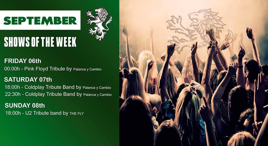 _TheWhiteLion_'s tweet photo. Morning Folks, here all Shows of the WEEK !!! 
➡️ Friday 06th - Pink Floyd Tribute at 00:00h.
➡️ Saturday 07th - Coldplay Tribute Band at 18:00h and 22:30h.
➡️ Sunday 08th - U2 Tribute Band at 18:00h.
😊😊 HAVE A NICE DAY !!!! https://t.co/isxIe7VPW6