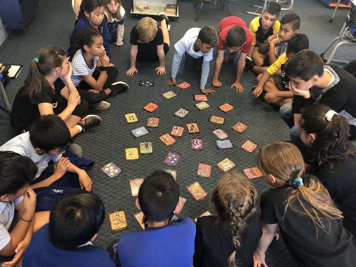 Some deadly yarning today with the assistance of my new Indigenous Dreamtime reading cards!! I also introduced the yarning stick to help students honour our social processes - “Voice”.