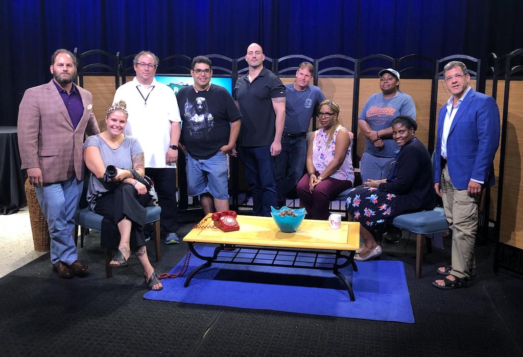 RedLionHomeCare's tweet photo. @RaceonMainSt had quite the #squad on set for the recording of Puzzle Pieces Squared, ft. Jared Silverstein. Airing tomorrow at 10:30a, tune in to hear Jared drop some knowledge about his foundation and the #autism support that's offered to families in need. 

#autismawareness https://t.co/vlAykgDzwz