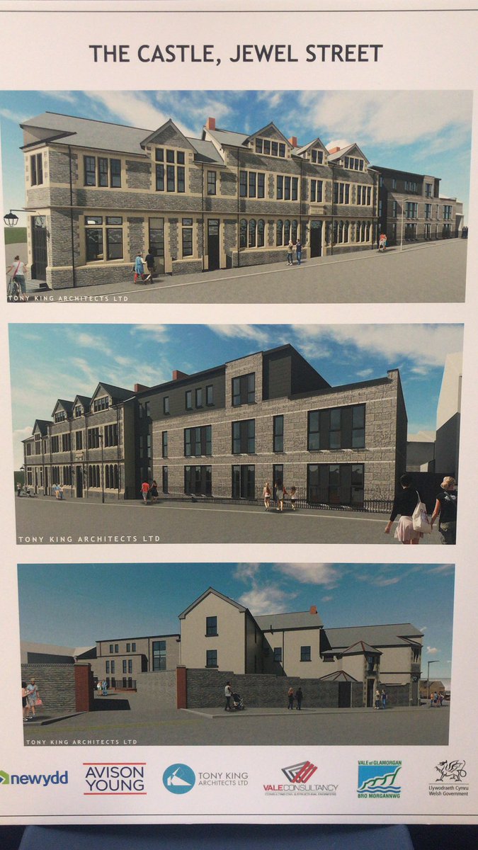 CastleviewHub's tweet photo. We are at @CastlelandBarry with @NewyddHousing looking at the plans for the new Castle pub and development. Come and have your say, if you’d like to be more involved put your name down to become a member of the group. #regeneration #pub #Barry #Barrybados #community https://t.co/amk2XMZY9z