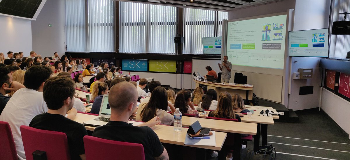 CJoussemet's tweet photo. Hackathon de rentrée pour nos M2 apprentis marketers @SKEMA_BS avec le serious game #markstrat. Qui aura la meilleure stratégie #marketing ? #skema https://t.co/L6gMTt0UGv