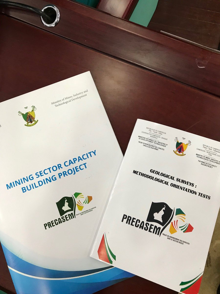 OrioleResources's tweet image. Phase 1 of the World Bank funded PRECASEM programme, launched to gather country wide geological data, will be showcased at CIMEC. Oriole is in the progress of selecting new sites for gold exploration in #Cameroon #CIMEC #ORR #Gold