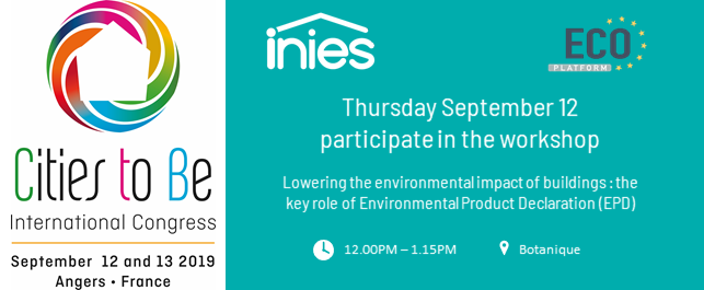 hqegbc's tweet photo. #INIES will be present in #CitiestoBe Congress in Angers, organised by Alliance @hqegbc and @NOVABUILD_, with  #EcoPlatform association https://t.co/89dIyaQVEn