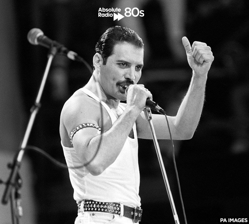 Absolute80s's tweet photo. On Thursday it's Freddie Mercury's birthday so to celebrate we'll be playing a Queen song every hour of The No Repeat Guarantee. So let us know what your favourite tune is and why, and we might just play it on Thursday https://t.co/cYcDgodQjA