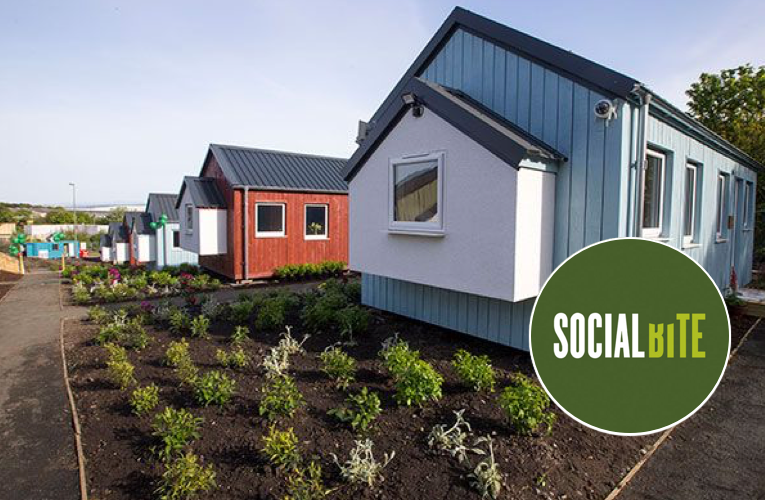 Sustainably's tweet photo. Did you know @SocialBite_ built a village for people experiencing homelessness to assess safe &amp; supported homes💜The project helps break the cycle of homelessness, giving pathways into employment &amp; permanent housing🏡
Help support Social Bite today👉https://t.co/TNsdQWm6ga https://t.co/XU4N1qEvIT