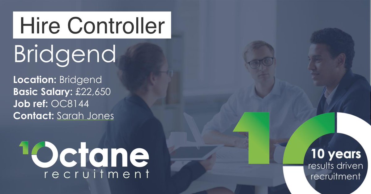OctaneRec's tweet image. #NewVacancy 

Hire Controller
Location: Bridgend
Basic Salary: £22,650
Job ref: OC8144
Contact: Sarah Jones

#HireController #Bridgend #MotorTradeJobs #MotorTrade 

octanerecruitment.co.uk/job/hire-contr…