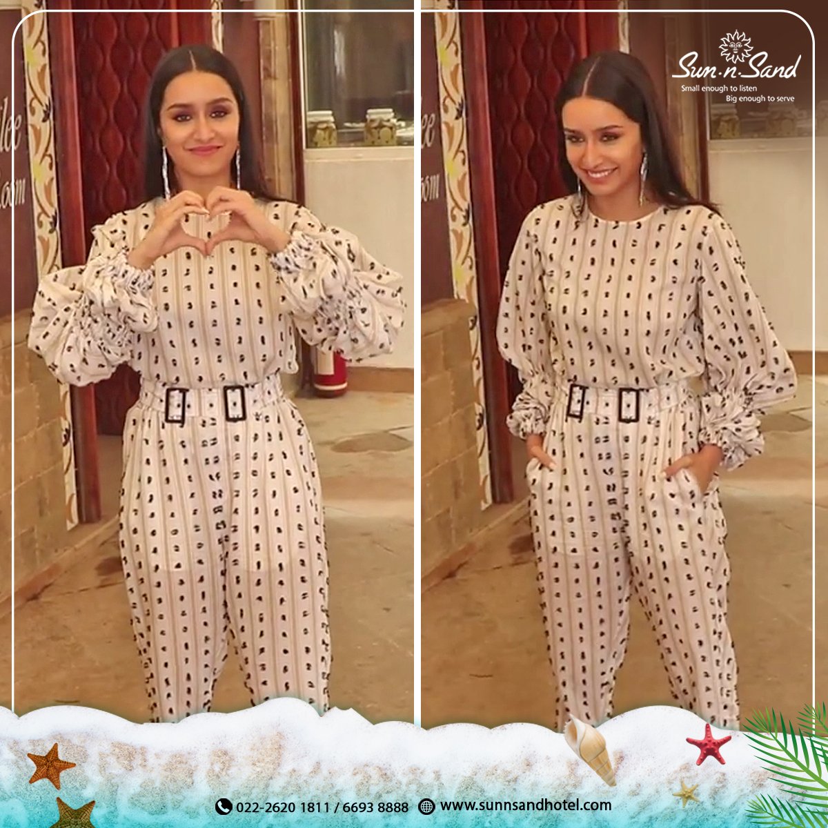 One of the most gorgeous #Bollywood star Shraddha Kapoor  
Brightened up #Sun-N-Sand ambiance on her visit for Promotional event of Movie #Saaho

We wish the entire  team a great success.
Shraddha_kapoor <a href="/ShraddhaKapoor/">Shraddha</a>
Prabhas 
#moviepromotion #bollywood #shraddhakapoor #prabhas