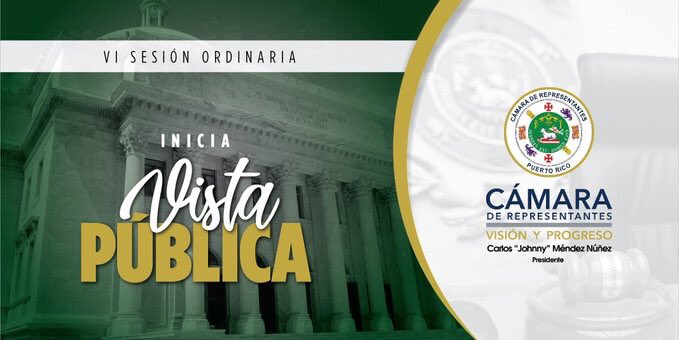CamaraConPR's tweet photo. Inicia Vista Pública de la Comisión de Gobierno en torno al #PC2120. 
Preside: @RepJorgeNavarro https://t.co/VuewVe45JH