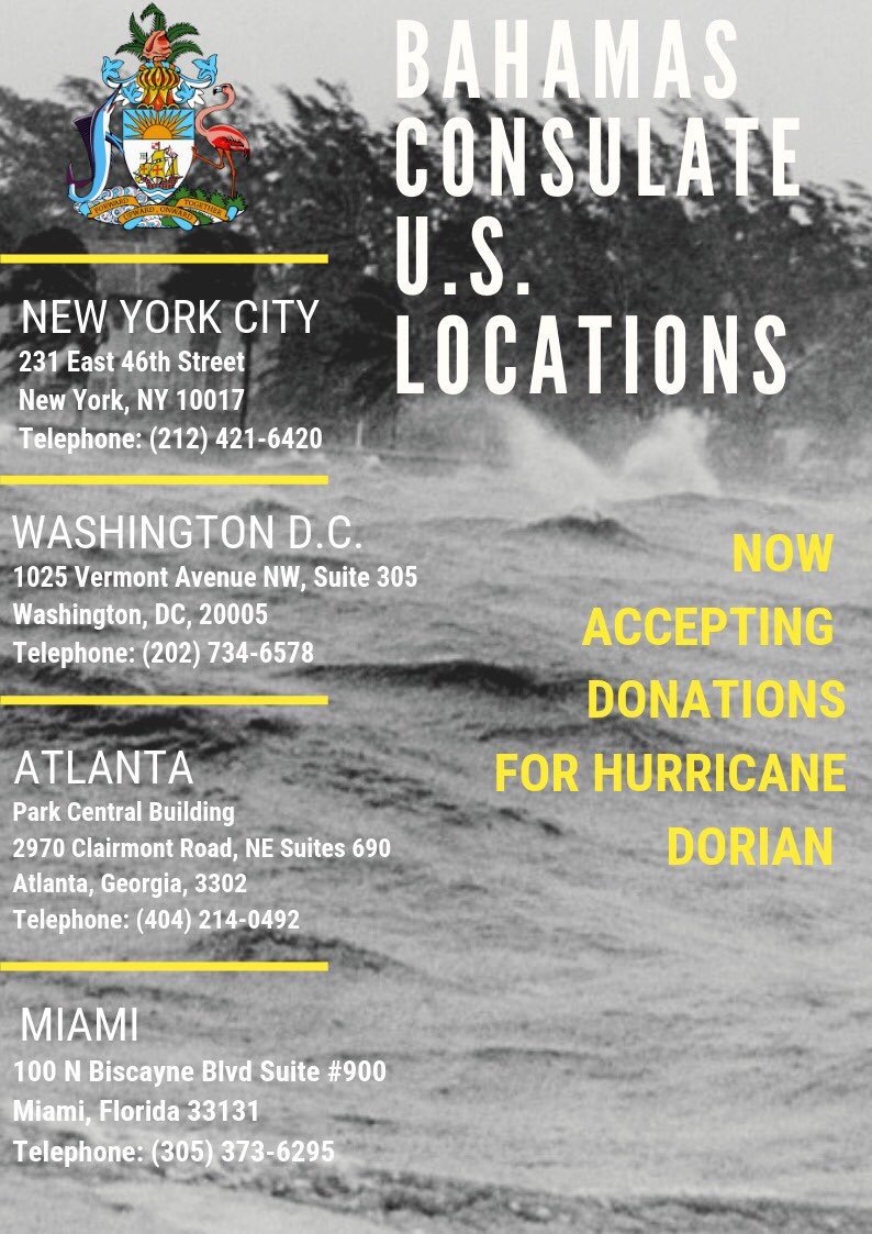 To all of my America friends and followers if you want to help with donations here are a few places that are accepting donations. #HurricaneDorain