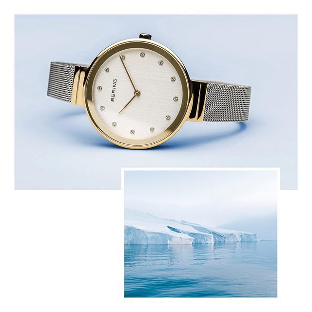 This watch is a beautiful mix of silver colored milanaise and a gold colored case. Do you like mixing these two colors?
#classiccollection #mybering #beringtime #watchesofinstagram #watch #arcticsea - instagram.com/beringtime
