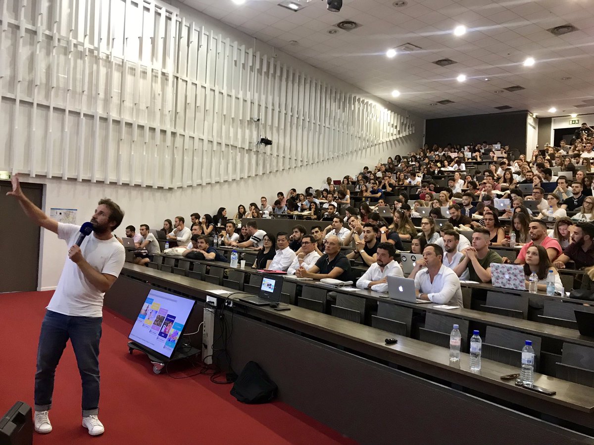 Lancement de la première semaine de Start Up Week à @Montpellier_BS !
Soixante équipes, créer une Start Up dans l’outdoor!
Merci à <a href="/psportshop/">Private Sport Shop</a> et <a href="/YannickLeouffre/">Yannick Leouffre</a> pour la conférence inspirante d’ouverture @k_gundolf <a href="/MBS_ECenter/">MBS Entrepreneurship Center</a>