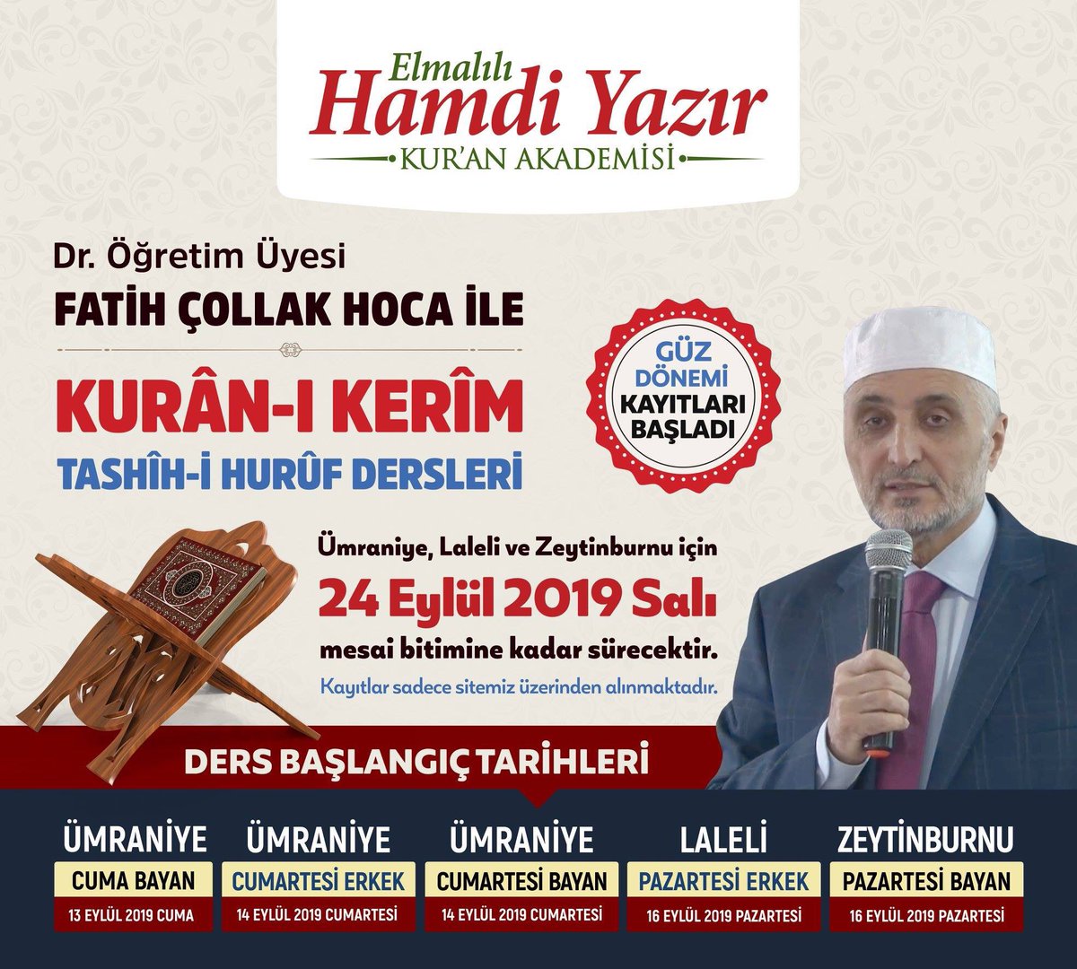 Kayıt ve Bilgi için: kuranakademi.com