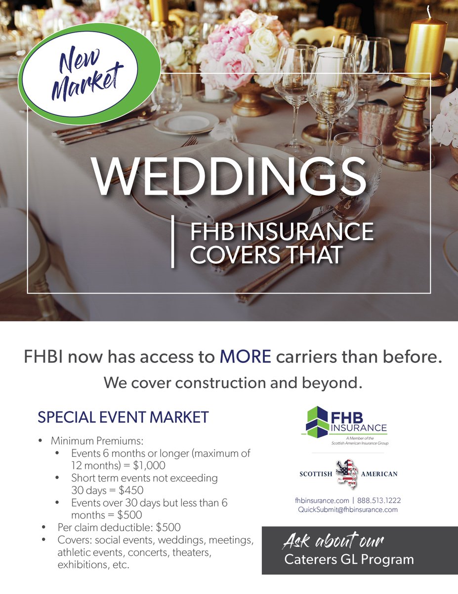 FHBInsurance's tweet image. FHB Covers That! Contact us today to learn more about ALL our NEW coverage programs.