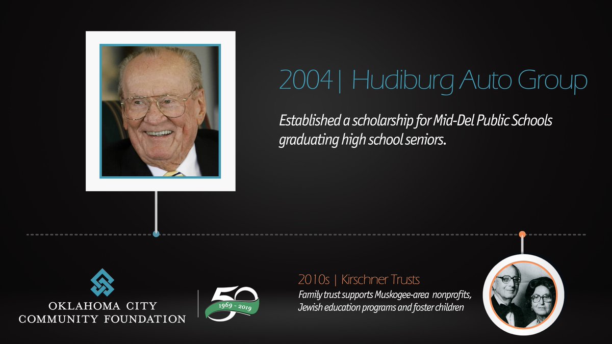 In 2004, to show their appreciation for the community’s support over the years, @HudiburgAuto established the Hudiburg Family Fund at the OCCF to support scholarships for graduating high school seniors from @middelnews. Join us as we celebrate 50 years as #YourConnectionForGood!